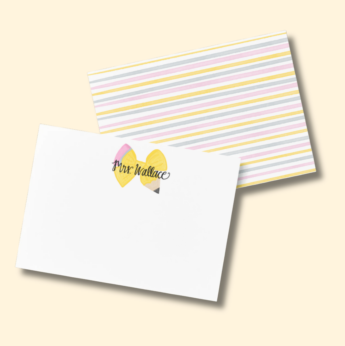Teacher Bow Stationery