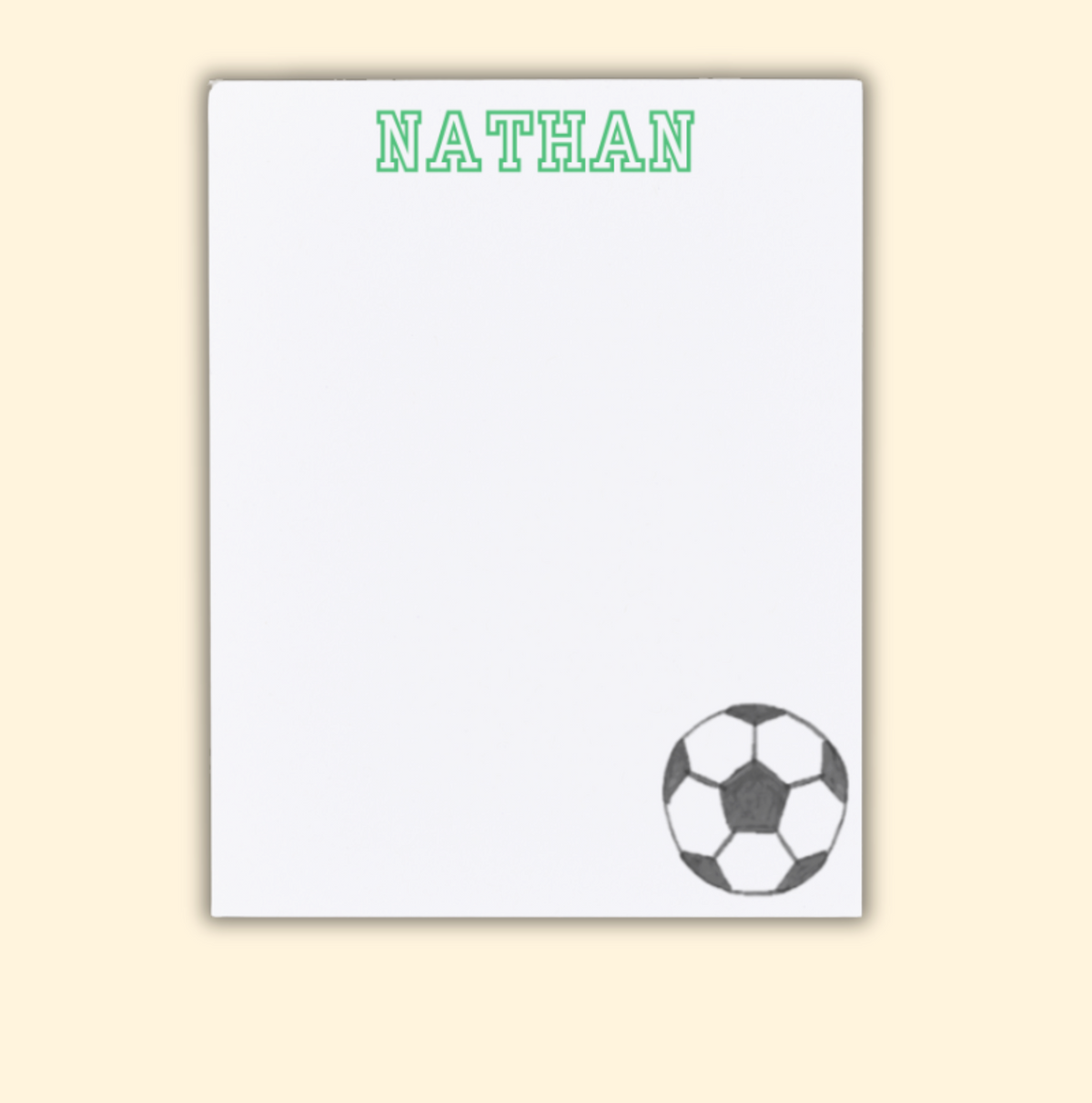 Personalized Sports Notepad