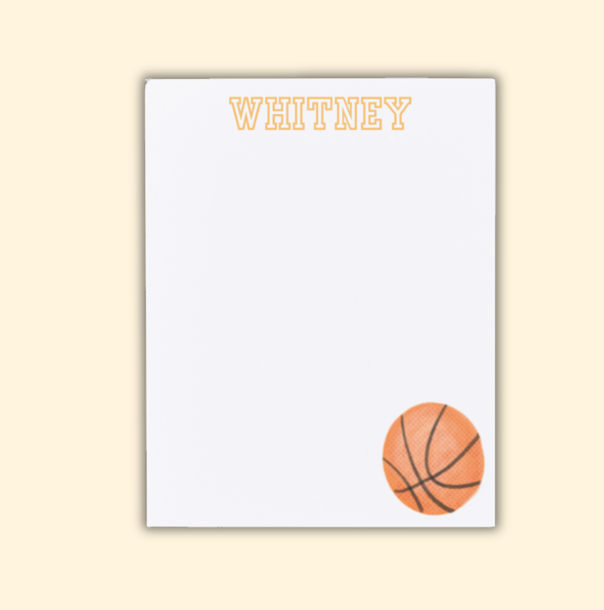 Personalized Sports Notepad
