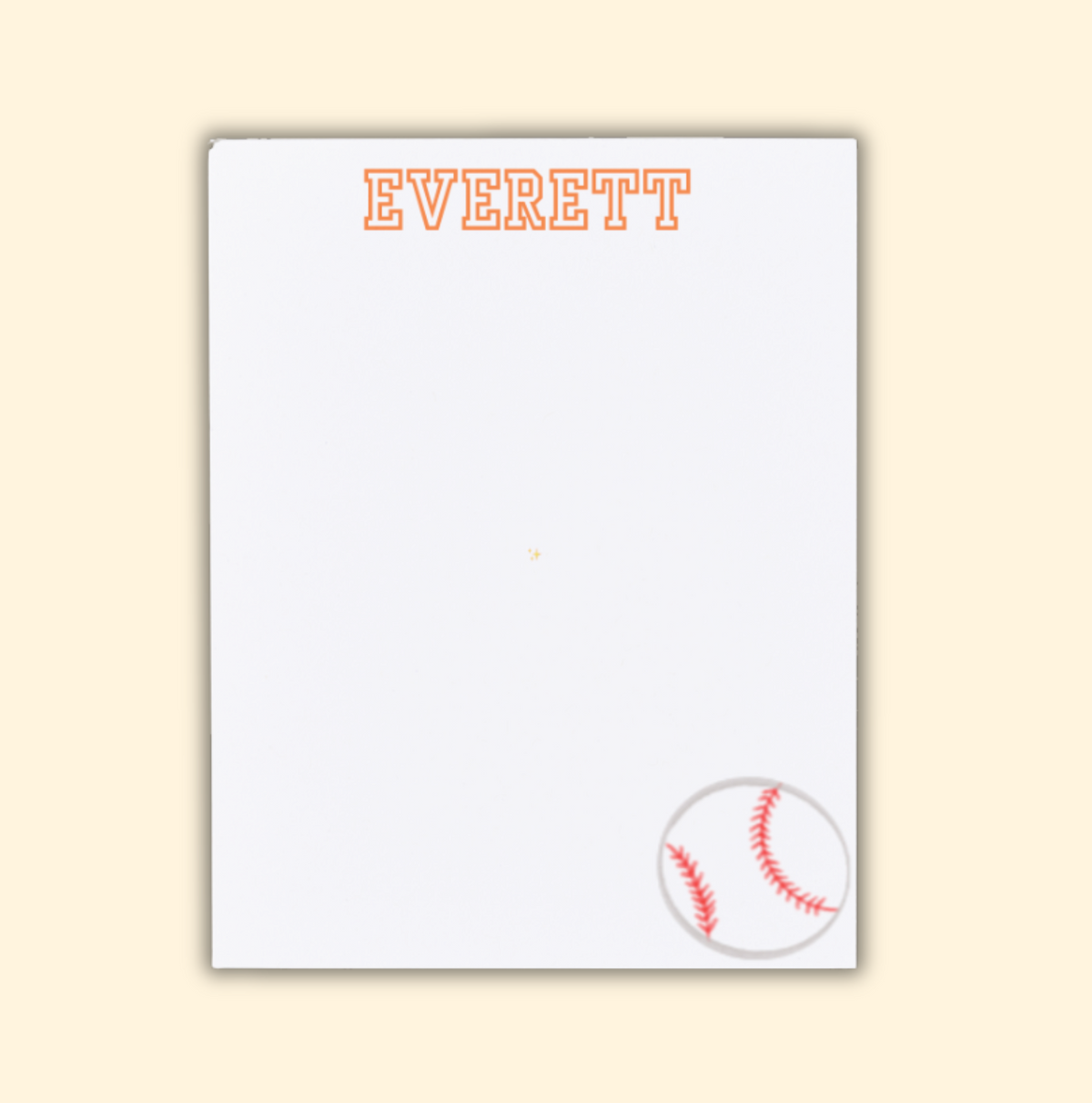 Personalized Sports Notepad