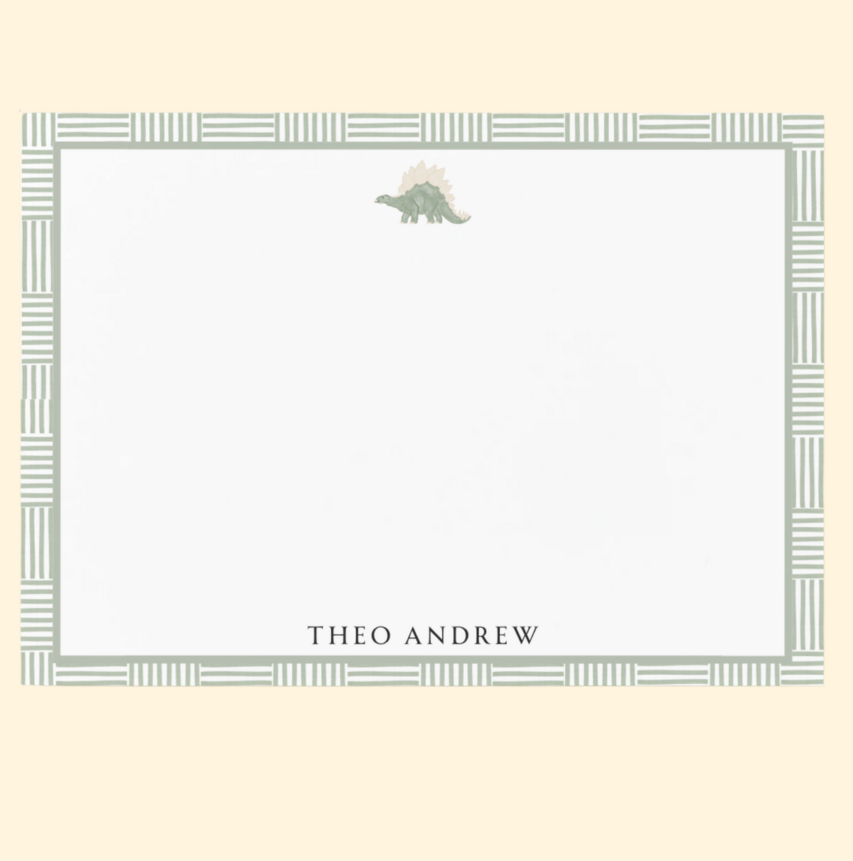 Personalized Dino Stationery