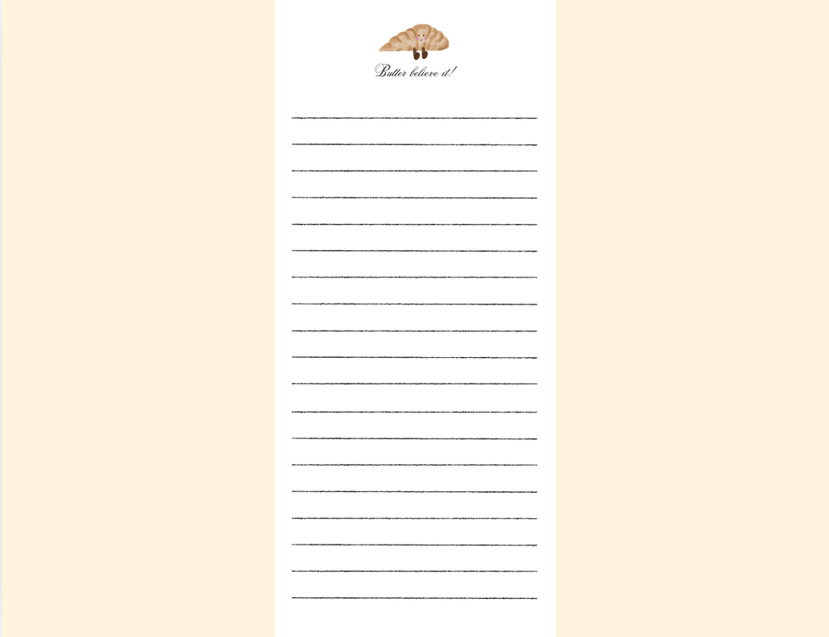 Butter Believe it Notepad