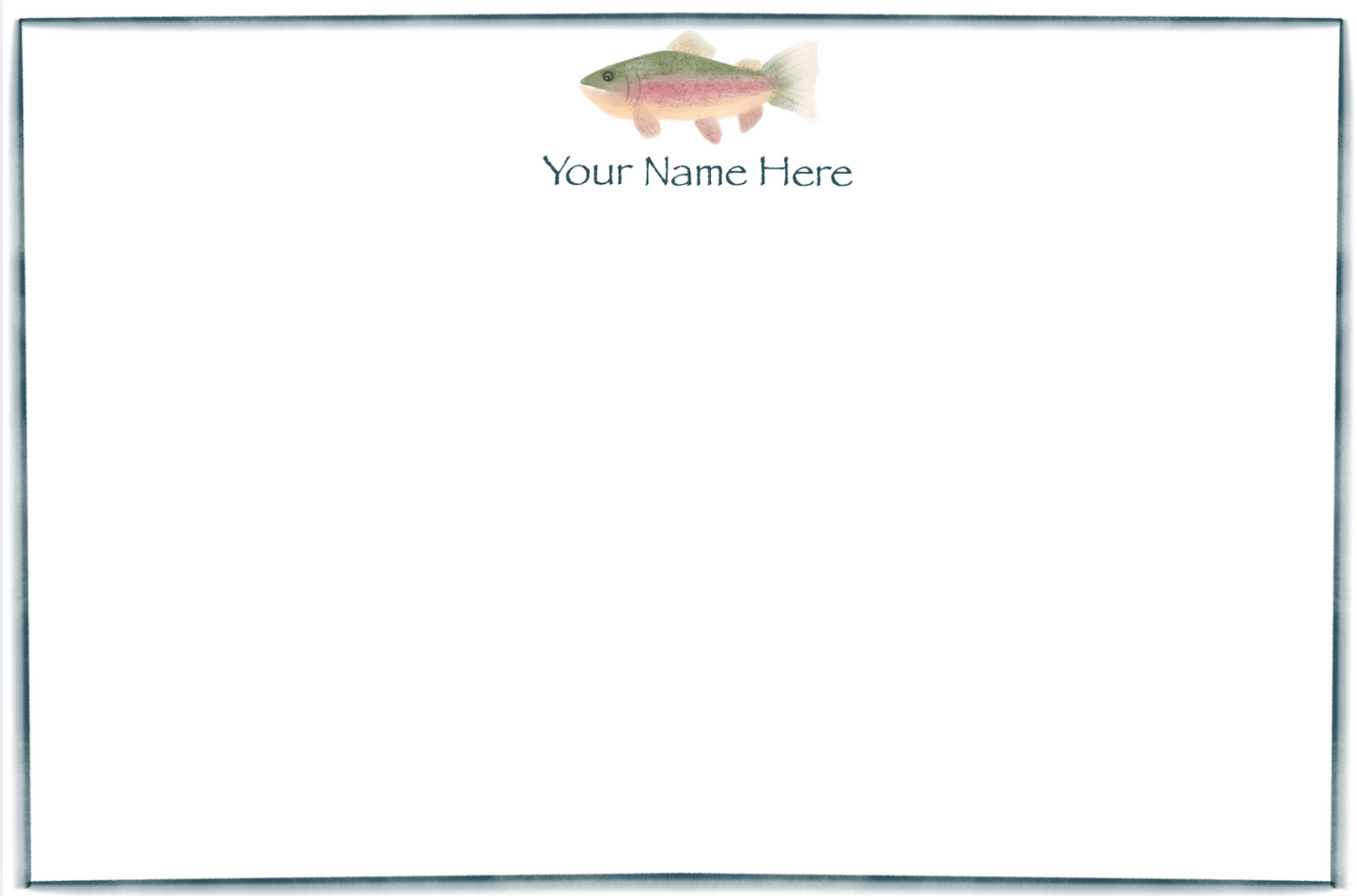 Rainbow Trout Stationery