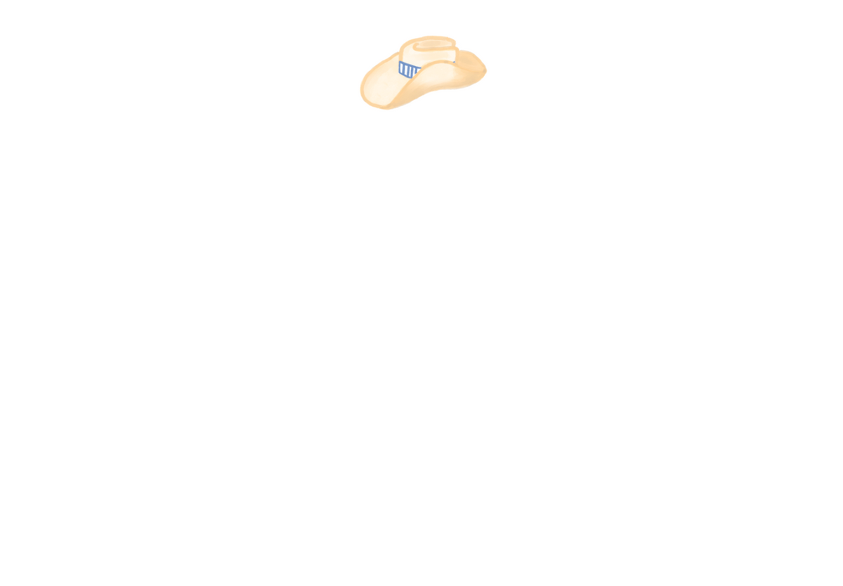 Cowgirl Hat Stationery