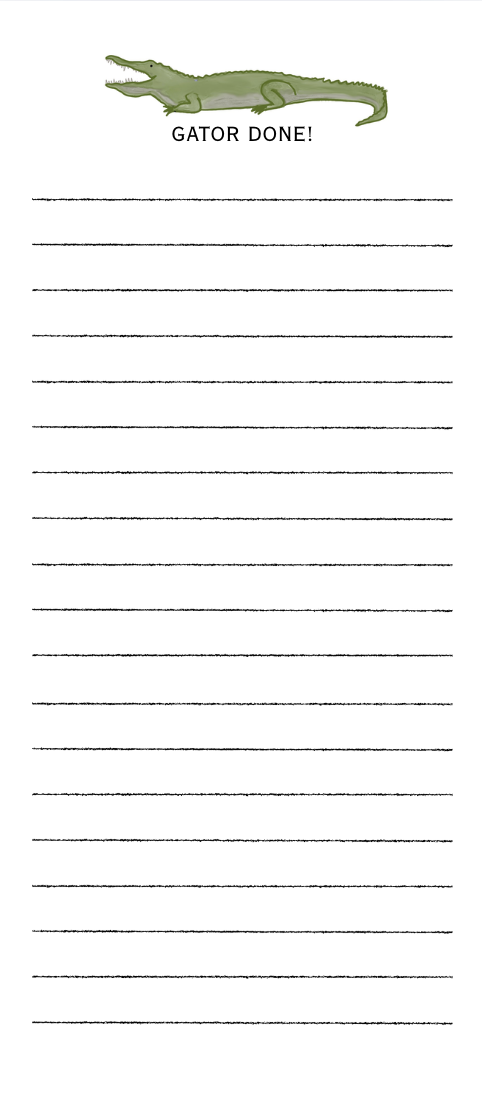 Gator Done Notepad