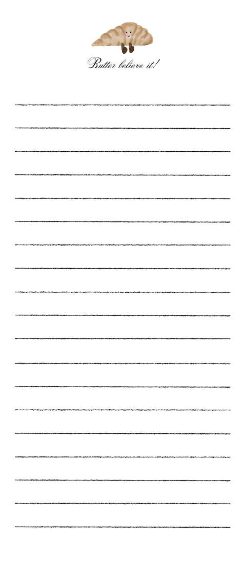 Butter Believe it Notepad