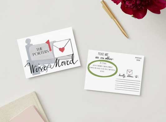 We've Moved Cards
