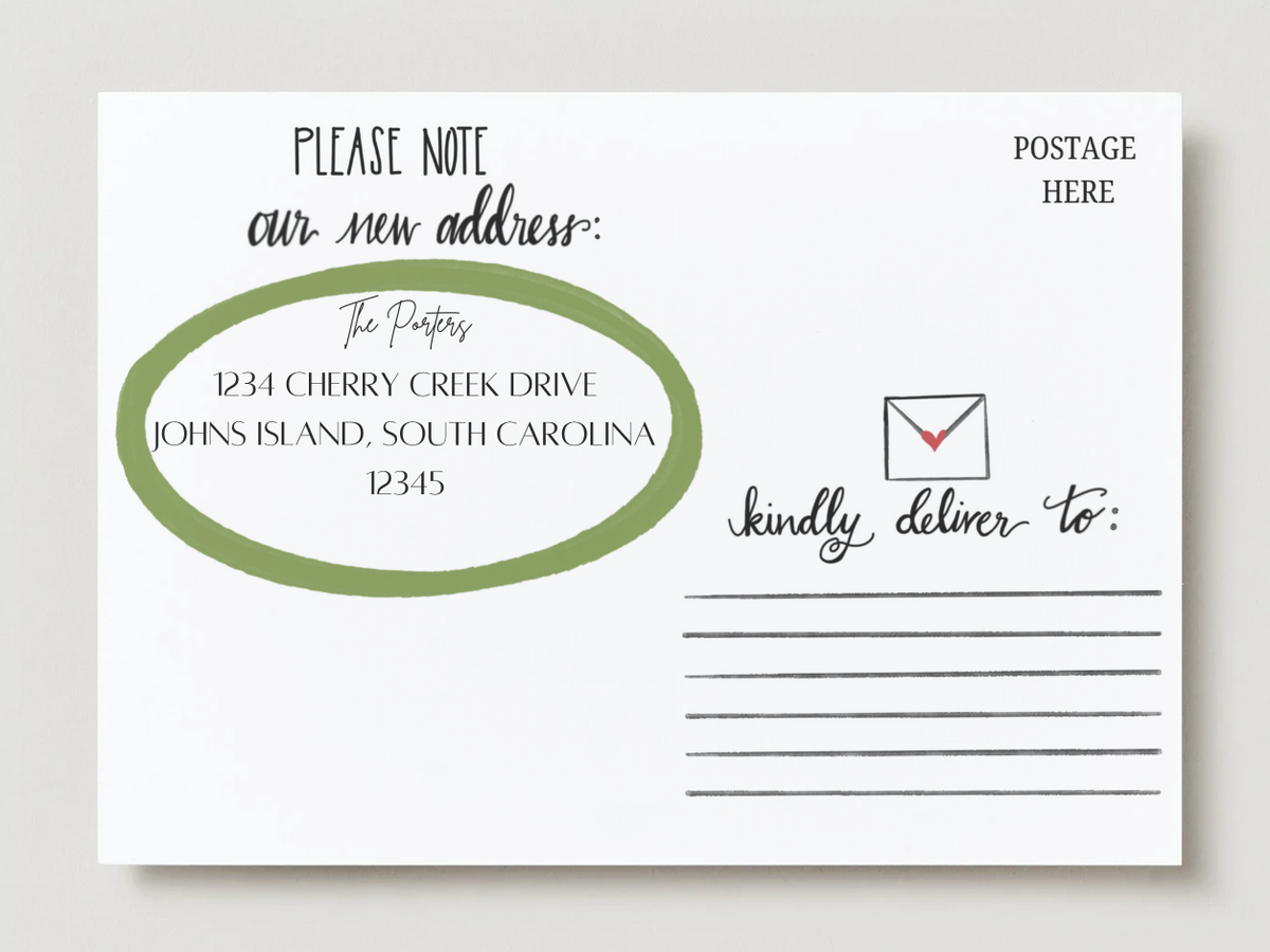 We've Moved Cards