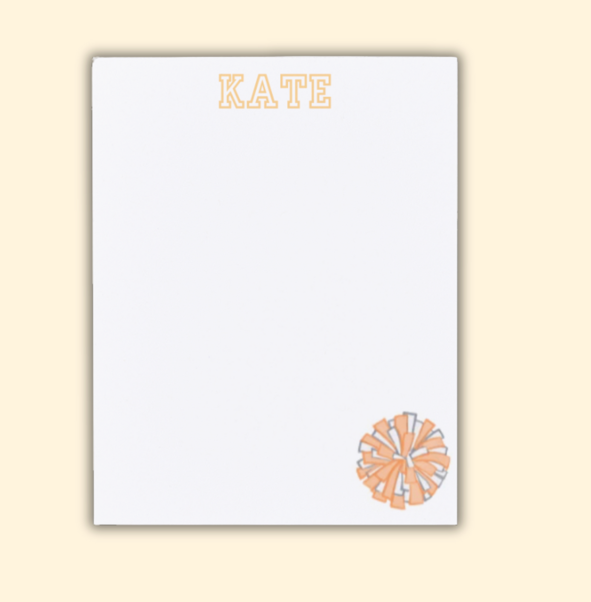 Personalized Sports Notepad
