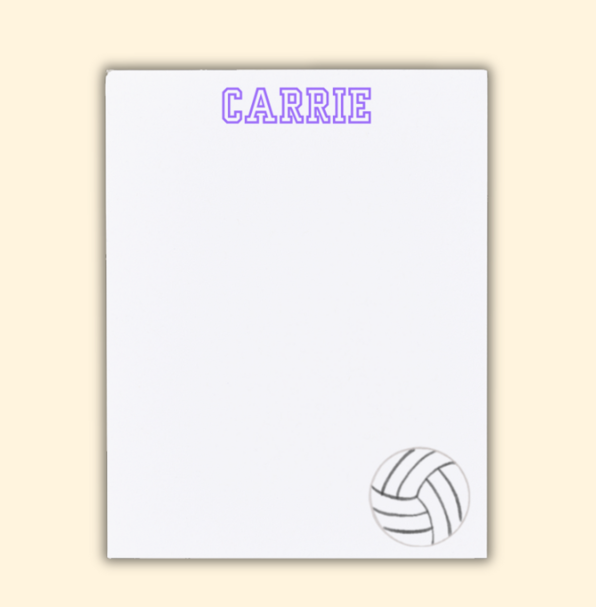 Personalized Sports Notepad