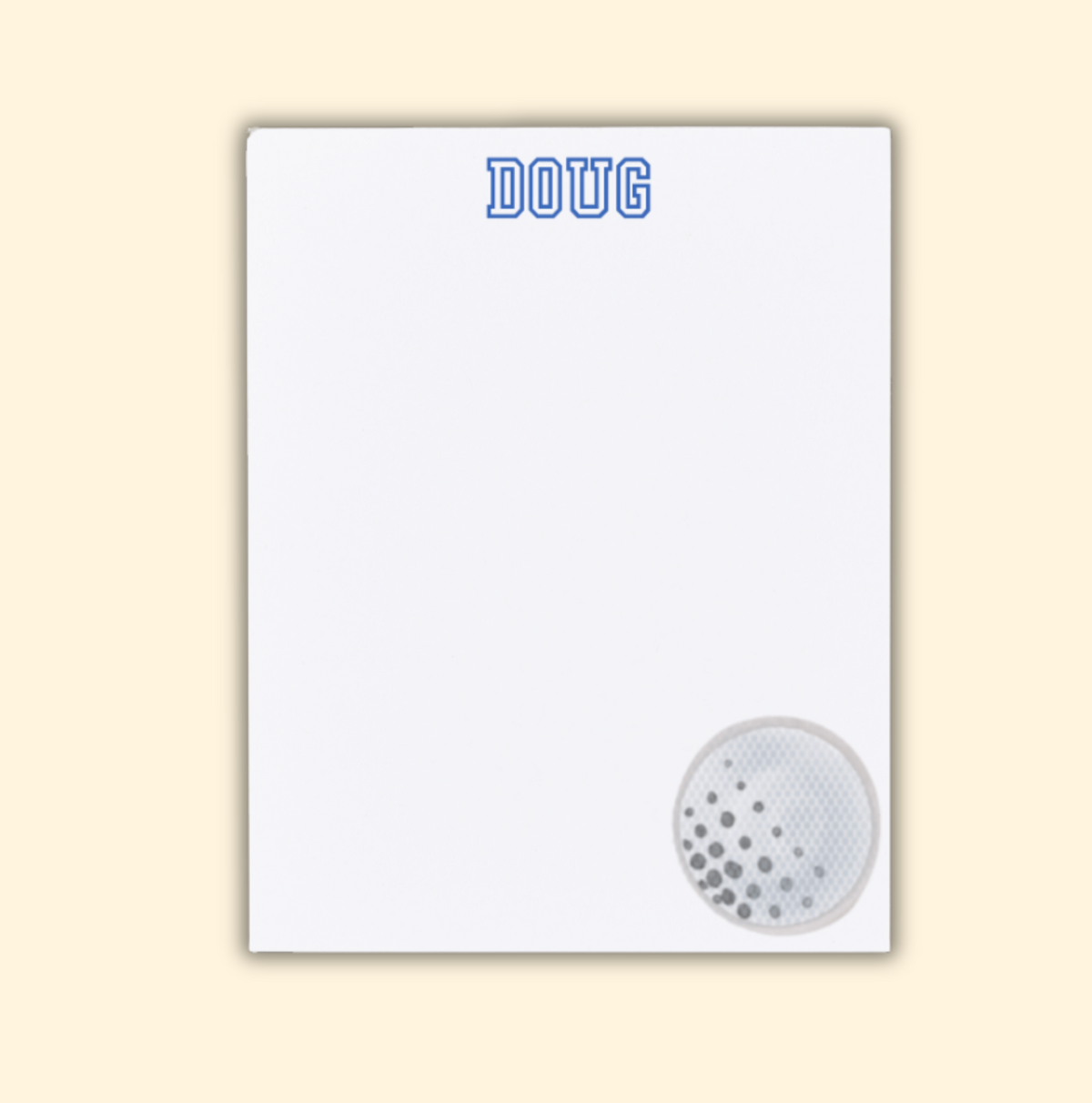 Personalized Sports Notepad