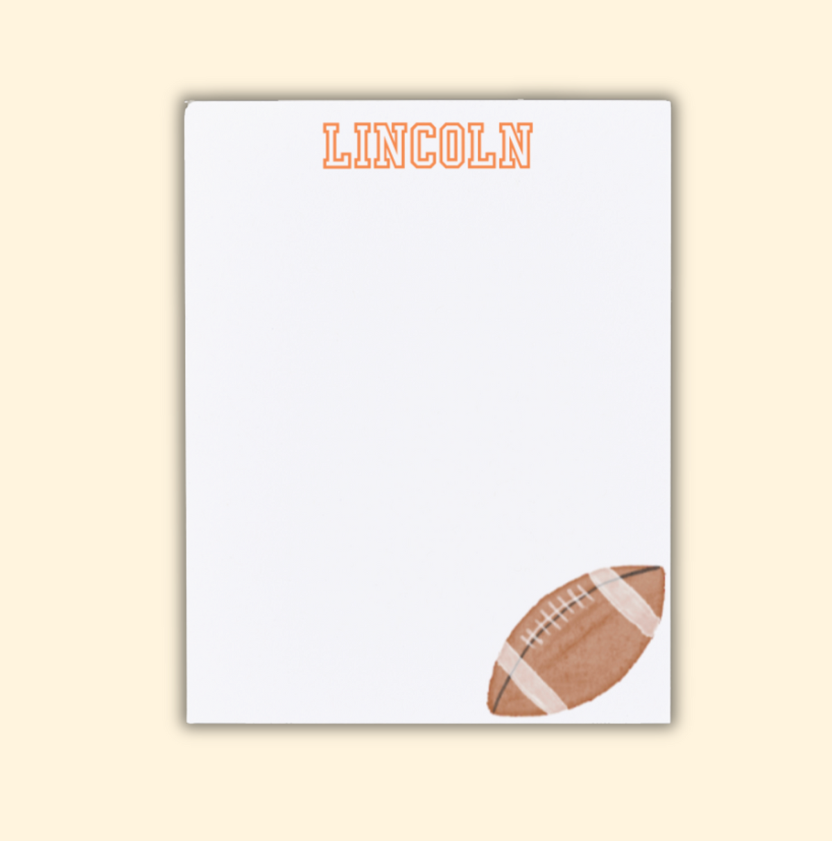 Personalized Sports Notepad