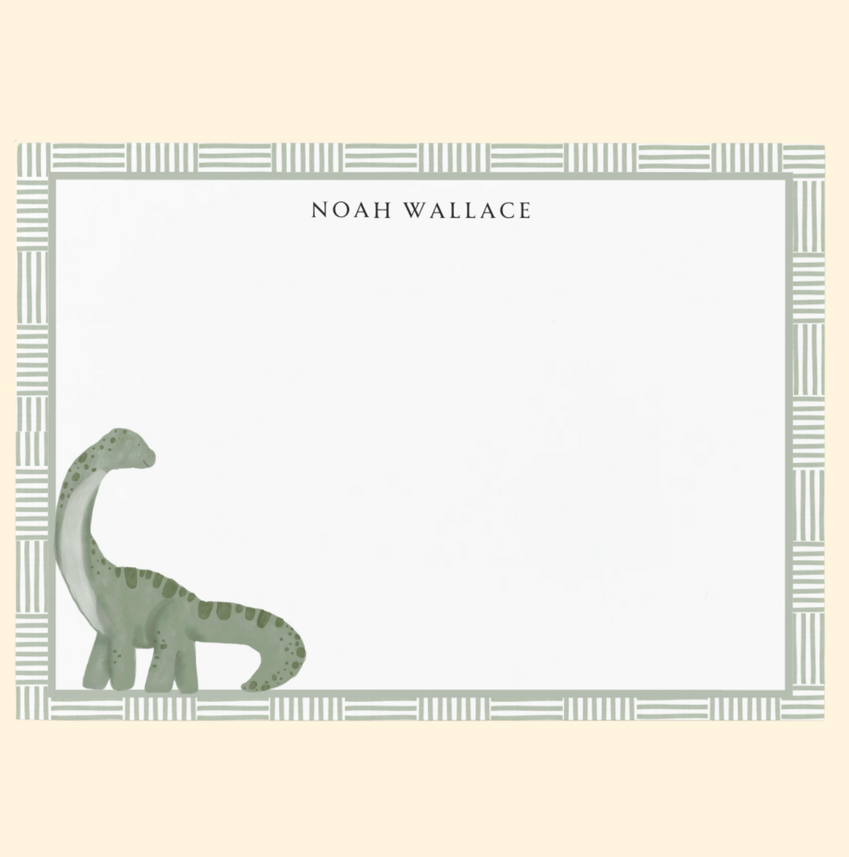 Personalized Dino Stationery