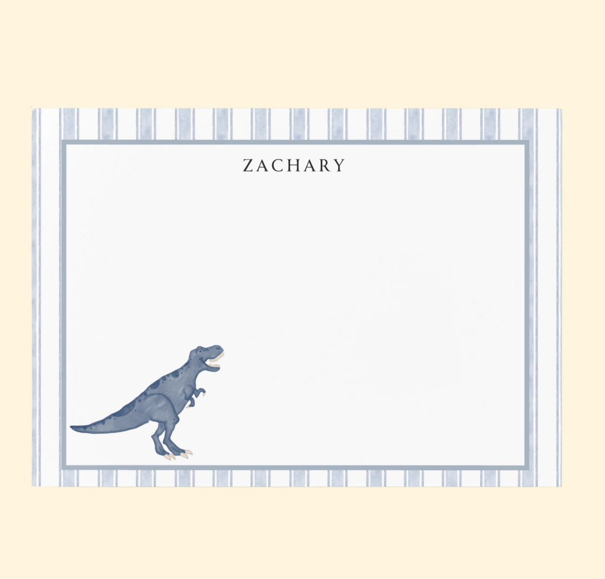 Personalized Dino Stationery