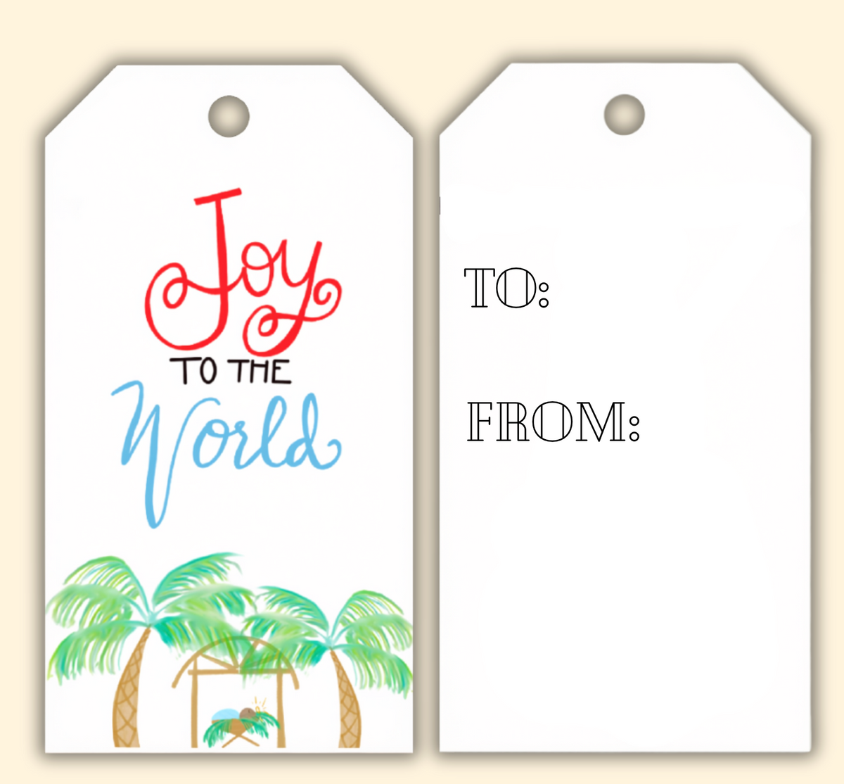 Joy to the World Gift Tag