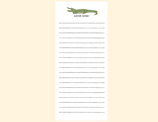 Gator Done Notepad