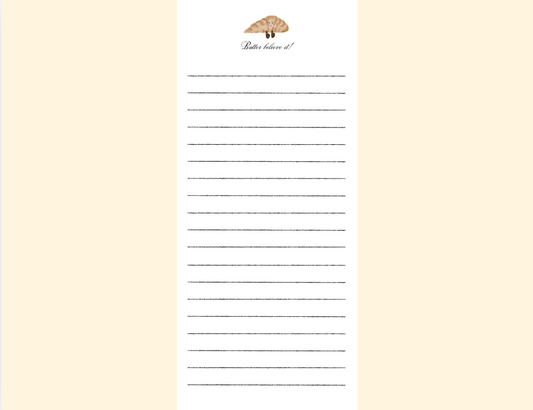 Butter Believe it Notepad