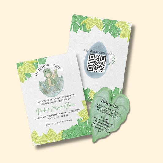 Dinosaur Baby Shower Invitations