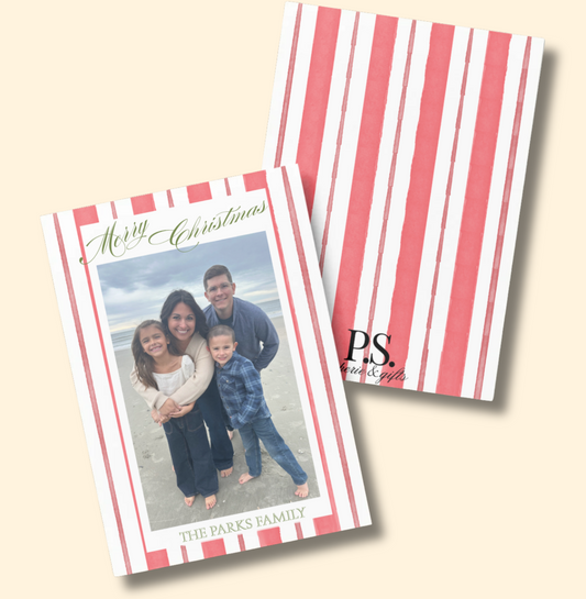 Candy Cane Christmas Cards